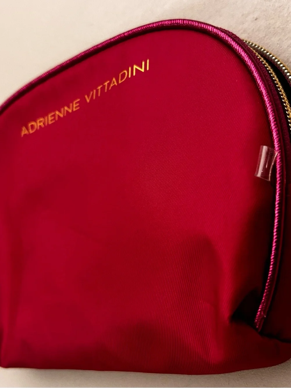 Adrienne Vittadini Red Cosmetic Pouch NEW